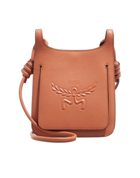 MCM Himmel Lthr Hobo Mini Cognac