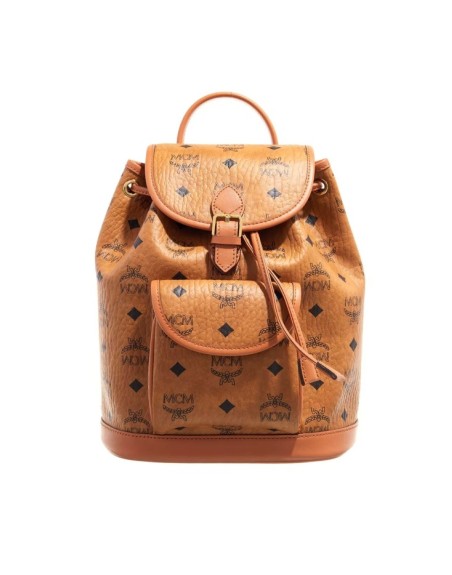 MCM Aren Backpack Mini Cognac