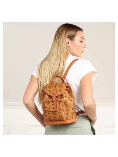 MCM Aren Backpack Mini Cognac