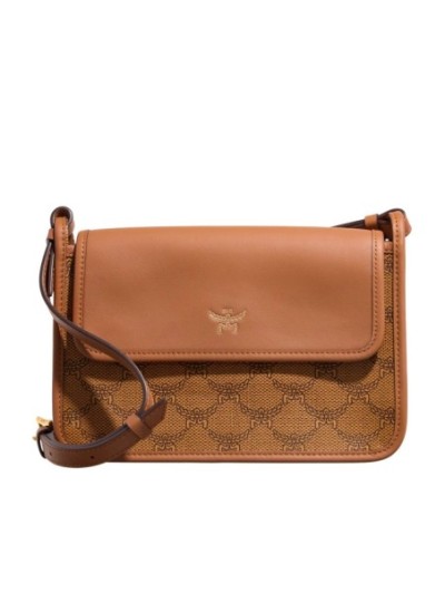 MCM Himmel Lts Crossbody Small Cognac