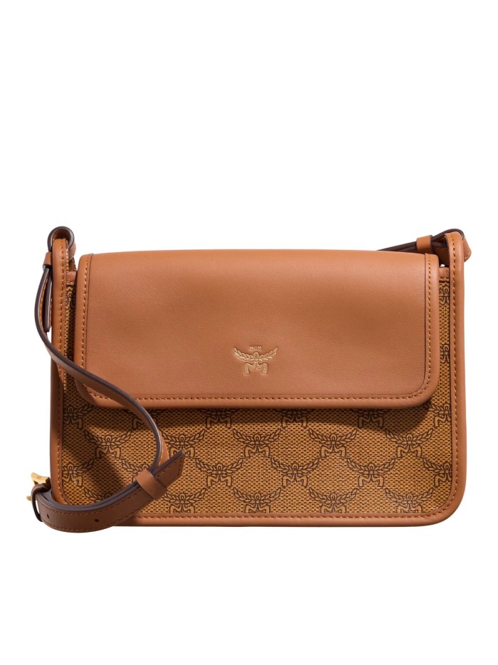 MCM Himmel Lts Crossbody Small Cognac