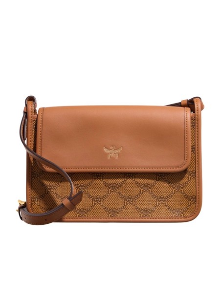 MCM Himmel Lts Crossbody Small Cognac