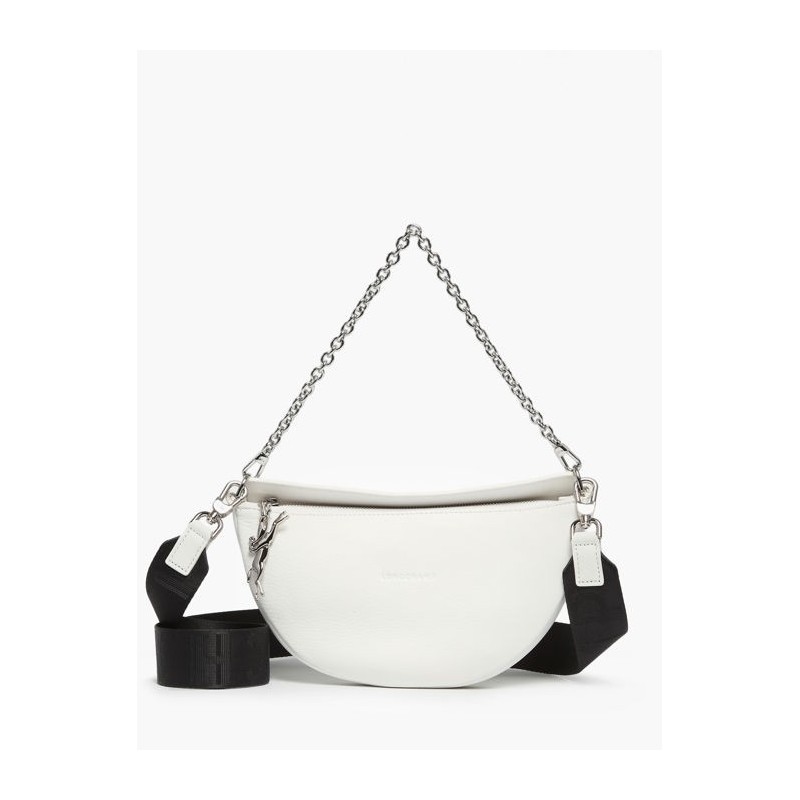 Sac bandoulière S Smile cuir LONGCHAMP Blanc