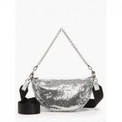 Sac bandoulière Smile Glitter LONGCHAMP Argent