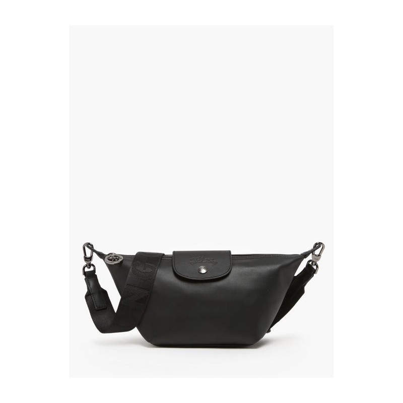 Sac porté épaule Le Pliage Xtra cuir LONGCHAMP Noir