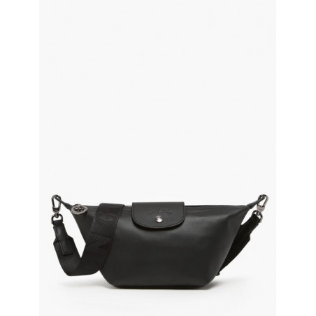 Sac porté épaule Le Pliage Xtra cuir LONGCHAMP Noir